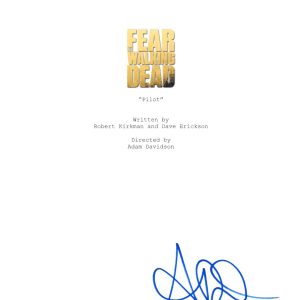 ALYCIA DEBNAM CAREY SIGNED FEAR WALKING DEAD SCRIPT BECKETT BAS AUTOGRAPH AUTO COLLECTIBLE MEMORABILIA