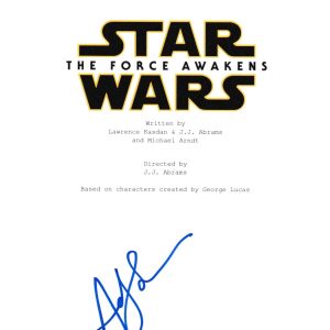 ANDY SERKIS SIGNED STAR WARS FORCE AWAKENS SCRIPT BECKETT BAS AUTOGRAPH AUTO COA COLLECTIBLE MEMORABILIA