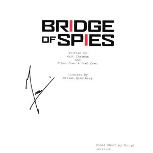 MARK RYLANCE SIGNED BRIDGE OF SPIES SCRIPT BECKETT BAS AUTOGRAPH AUTO COA COLLECTIBLE MEMORABILIA