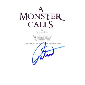 PATRICK NESS SIGNED A MONSTER CALLS SCRIPT BECKETT BAS AUTOGRAPH AUTO COA COLLECTIBLE MEMORABILIA