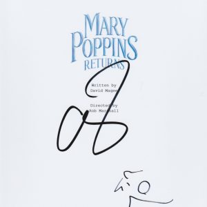 EMILY BLUNT LIN MANUEL MIRANDA SIGNED MARY POPPINS SCRIPT BECKETT BAS AUTOGRAPH COLLECTIBLE MEMORABILIA