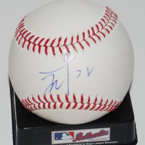 YOSHINORI TATEYAMA signed OML baseball TEXAS RANGERS* autographed W/COA (TIGERS) Collectible Memorabilia
