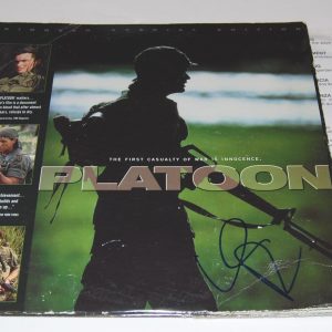 WILLEM DAFOE signed (PLATOON) LASERDISC MOVIE W/COA Collectible Memorabilia