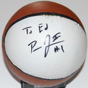 PERRY JONES signed (IOWA WOLVES) mini basketball *BAYLOR BEARS* W/COA Collectible Memorabilia