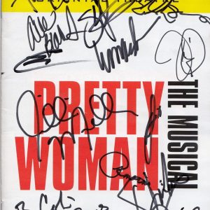 PRETTY WOMAN cast signed (THE MUSICAL) Playbill *BROADWAY* BARKS KAZEE W/COA #1 Collectible Memorabilia