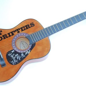 THE DIRT DRIFTERS group signed COUNTRY MUSIC Acoustic guitar W/COA HURT SOMEBODY Collectible Memorabilia
