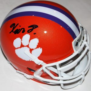 XAVIER THOMAS signed (CLEMSON TIGERS) mini football helmet *PROOF* W/COA C Collectible Memorabilia