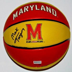 MARK TURGEON signed (MARYLAND TERRAPINS) PROOF Full Size logo basketball W/COA Collectible Memorabilia