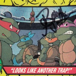 BARRY GORDON signed 1989 TOPPS (TEENAGE MUTANT NINJA TURTLES) card #75 W/COA Collectible Memorabilia