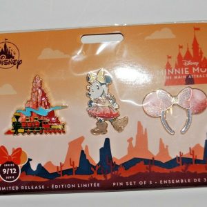 NEW Disney Minnie Mouse Main Attraction Pin Set ~Big Thunder Mountain~ Box Ship! Collectible Memorabilia