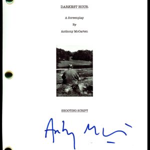 Anthony McCarten "Darkest Hour" AUTOGRAPH Signed Complete Screenplay Script ACOA Collectible Memorabilia