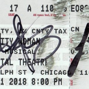 SAMANTHA BARKS & STEVE KAZEE signed (PRETTY WOMAN) Broadway ticket W/COA Collectible Memorabilia