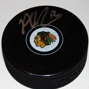 ALEX DEBRINCAT signed (CHICAGO BLACKHAWKS) autograph souvenir hockey puck W/COA Collectible Memorabilia