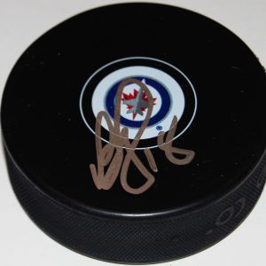 BRYAN LITTLE signed (WINNIPEG JETS) autographed souvenir hockey puck W/COA Collectible Memorabilia