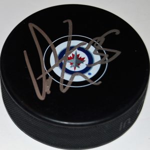 STEVE MASON signed (WINNIPEG JETS) autographed souvenir hockey puck W/COA Collectible Memorabilia