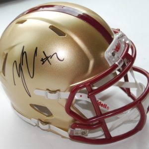 ZACK EVANS signed (BOSTON COLLEGE EAGLES) mini football helmet W/COA C Collectible Memorabilia