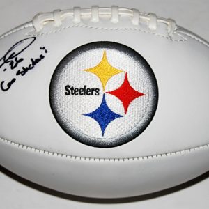 DESHEA TOWNSEND signed (PITTSBURGH STEELERS) logo autographed football W/COA Collectible Memorabilia