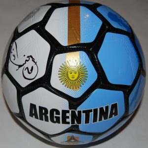 NICO GAITAN signed (ARGENTINA) Full Size 5 logo soccer ball *FIRE* PROOF W/COA B Collectible Memorabilia