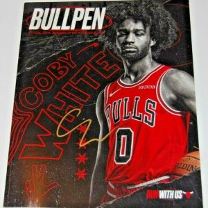 COBY WHITE signed (CHICAGO BULLS) RC Run With Us Official game program W/COA #0 Collectible Memorabilia