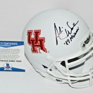 ANDRE WARE signed (HOUSTON COUGARS) mini football helmet BAS BECKETT Y80262 Collectible Memorabilia
