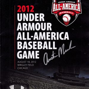 Austin Meadows Signed 2012 Under Armour Baseball All American Game Program #1 Collectible Memorabilia