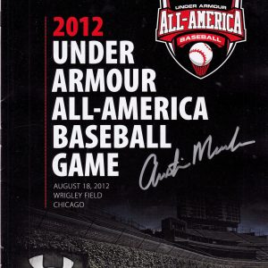 Austin Meadows Signed 2012 Under Armour Baseball All American Game Program #3 Collectible Memorabilia