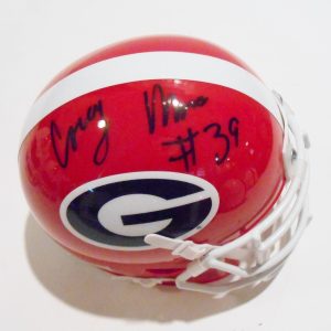 Corey Moore Signed Georgia Bulldogs Mini Helmet w/COA Collectible Memorabilia