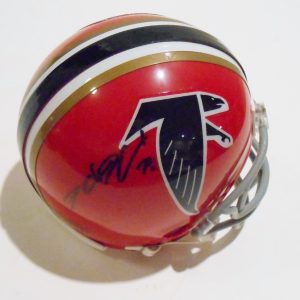 Thomas DeCoud Signed Atlanta Falcons Mini Helmet w/COA 2013 Football Collectible Memorabilia