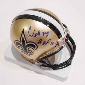 Willie Roaf Signed Mini Helmet w/COA New Orleans Saints Football Collectible Memorabilia