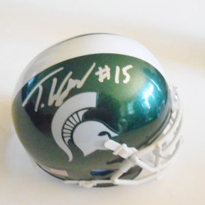 Trae Waynes Signed Michigan State Spartans Mini Helmet w/COA Collectible Memorabilia