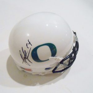 Thomas Tyner Signed Oregon Ducks Football Mini Helmet w/COA C Collectible Memorabilia
