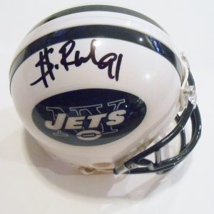 Sheldon Richardson Signed New York Jets Football Mini Helmet w/COA Collectible Memorabilia