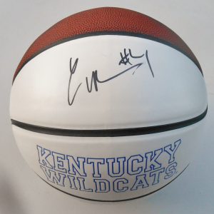 Charles Matthews Signed Kentucky Wildcats Logo Basketball w/JSA COA SD08606 C Collectible Memorabilia
