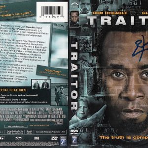 Don Cheadle signed Traitor DVD movie cover w/coa Proof Collectible Memorabilia