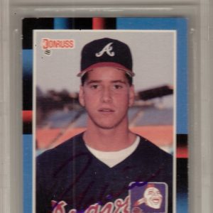 Tom Glavine Signed 1988 Donruss Rookie Card JSA Authentic Beckett Slabbed Y46623 Collectible Memorabilia
