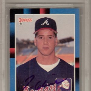 Tom Glavine Signed 1988 Donruss Rookie Card JSA Authentic Beckett Slabbed Y46627 Collectible Memorabilia