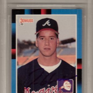 Tom Glavine Signed 1988 Donruss Rookie Card JSA Authentic Beckett Slabbed Y46628 Collectible Memorabilia