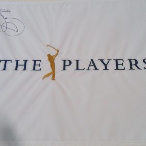 Jason Day Signed 2016 Players Championship Flag w/JSA COA TPC Sawgrass Q30298 Collectible Memorabilia