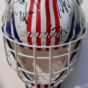 2016 World Cup of Hockey Signed Team USA Goalie Mask w/COA #1 Collectible Memorabilia