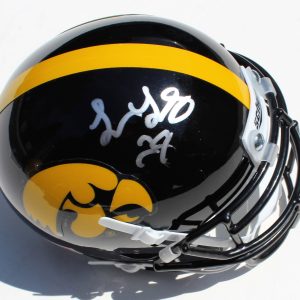 Toren Young Signed Iowa Hawkeyes Mini Football Helmet w/COA C Collectible Memorabilia