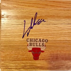 Lauri Markkanen Signed Floorboard w/COA Chicago Bulls Basketball Collectible Memorabilia