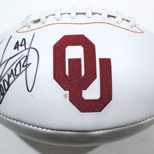 Brendan Radley-Hiles Oklahoma Sooners Signed Logo Football W/COA Collectible Memorabilia