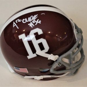 Antonio Alfano Signed Alabama Crimson Tide Mini Football Helmet W/COA #1 Collectible Memorabilia