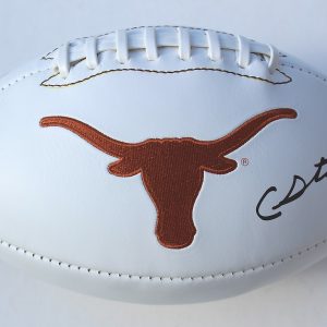 Caden Sterns Texas Longhorns Signed Full Size Logo Football W/COA C Collectible Memorabilia