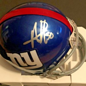 Antonio Hamilton Signed New York Giants Mini Football Helmet w/COA Collectible Memorabilia