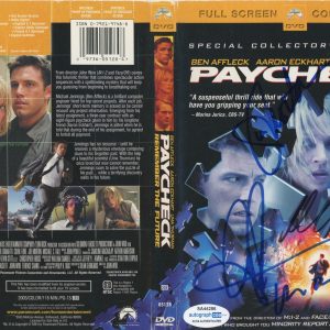 "Paycheck" Cast AUTOGRAPHS Signed DVD Cover - Uma Thurman, Michael C. Hall +2 Collectible Memorabilia