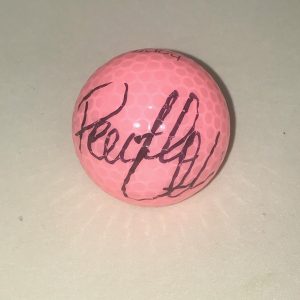 Pernilla Lindberg signed Pink Wilson Hope Golf Ball autographed LPGA Sweden Collectible Memorabilia