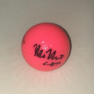 Mo Martin signed Hot Pink Wilson Hope Golf Ball autographed LPGA USA Collectible Memorabilia