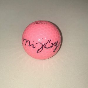 Mina Harigae signed Pink Wilson Hope Golf Ball autographed LPGA USA Collectible Memorabilia