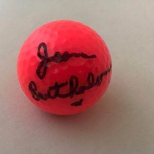 Jean Bartholomew signed Hot Pink Wilson Hope Golf Ball autographed LPGA USA Collectible Memorabilia